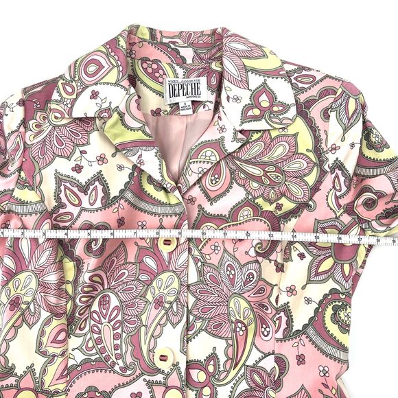 Yves Cossette Depeche Mode Paisley Coat Dress Pants Set Size 6 - Picture 6 of 16